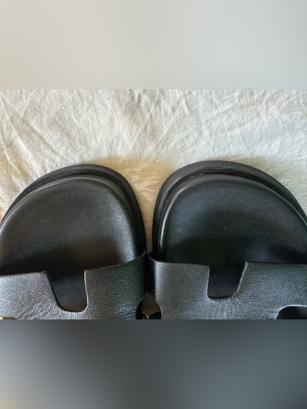 Steve Madden Mayven Adjustable Slide Sandal Black Leather Size 7.5 or 8 - Picture 5 of 8
